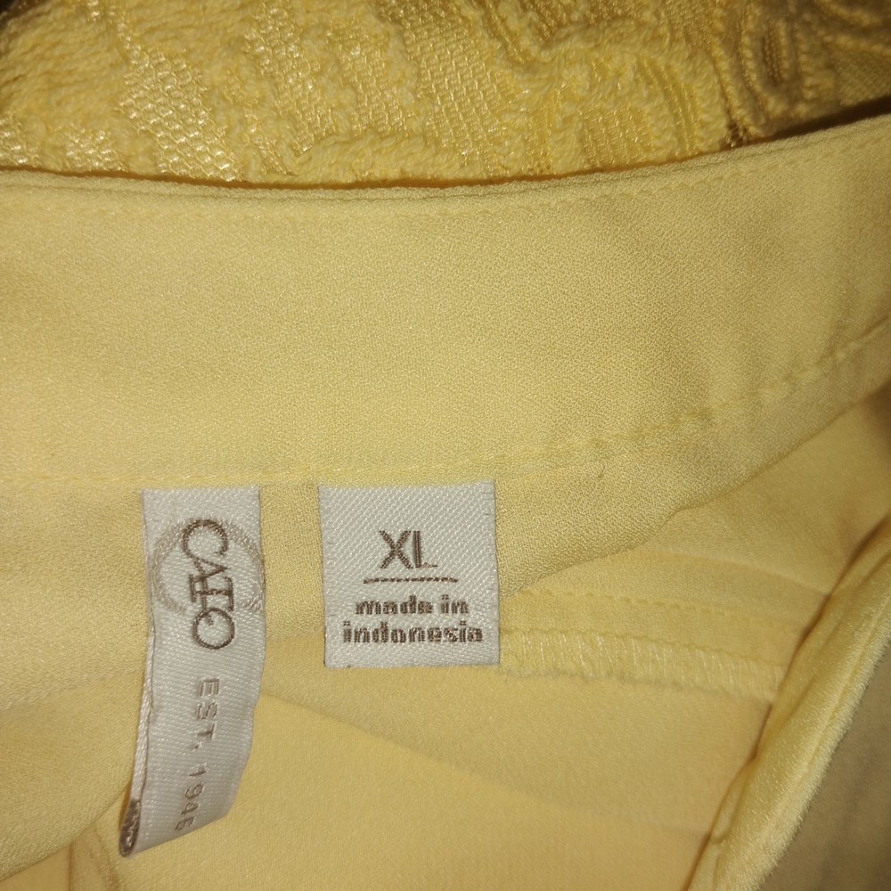 Cato Sunny Yellow Women's Blouse - Picture 4 of 5